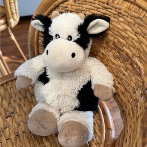 Warmie Adorable Black and White Cow Plush Toy